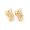 Brass Crystal Rhinestone Pendants, Corn Charm, Real 18K Gold Plated, 15x9x6.5mm, Hole: 1.4mm
