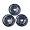 Natural Sodalite Pendants, Donut Charms, 47x7mm, Hole: 10mm