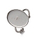 304 Stainless Steel Open Cuff Ring Components, Plain Pad Ring Settings, Oval, Stainless Steel Color, Tray: 18.5x13.5mm, 1.5mm, Inner Diameter: adjustable