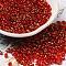 Spray Painted Glass Seed Beads, Peanut, Red, 4~5x2~2.5x2~2.5mm, Hole: 0.8~0.9mm, about 8500pcs/pound