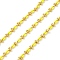 Brass Enamel Link Chains, wiht Spool, Long-Lasting Plated, Soldered, Lead Free & Cadmium Free, Green Yellow, Links: 9x4.5x2mm