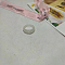 1Pc Acrylic Finger Rings for Women, White, US Size 7 1/4(17.5mm)