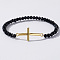 Boho Cross with Class Bead Bracelet for Women