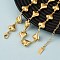 304 Stainless Steel Heart Link Chain Necklaces for Women, Golden, 19.29 inch(49cm)