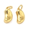 Brass Charms, Bean Charms, Long-Lasting Plated, Lead Free & Cadmium Free, Rack Plating, with Jump Ring, Real 24K Gold Plated, 10x4x5mm