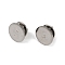 304 Stainless Steel Lapel Pin Backs, Tie Tack Pin, Brooch Findings, Stainless Steel Color, 10x12mm, round: 12mm
