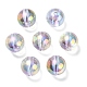 Placage uv perles acryliques irisées arc-en-ciel transparentes OACR-F004-01B-2