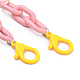 Personalized Aluminium & Acrylic Chain Necklaces NJEW-JN02911-4