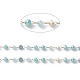 Chaînes de perles en verre manuels CHS-P016-46G-07-2