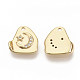Brass Micro Pave Clear Cubic Zirconia Charms X-KK-T051-06G-NF-2