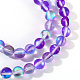 Chapelets de perles en pierre de lune synthétique G-S283-8mm-15-2