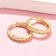 Серьги-кольца из латуни в форме сердца EJEW-Z102-21G-2
