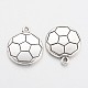 Tibetan Style Alloy FootBall/Soccer Ball Hobby Pendants X-TIBEP-S291-16-RS-2