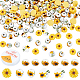 SuperZubehör Kits zum Selbermachen von Sonnenblumen-Armbändern DIY-FH0004-29-1