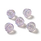 Placage uv perles acryliques irisées arc-en-ciel PACR-M002-10-2