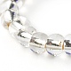 Tournesol fait main millefiori perles de verre bague pour enfant adolescente femmes RJEW-JR00381-7