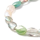 Bling Glas geflochtenes Perlenarmband für Frauen BJEW-JB08231-6