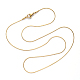 Vacuum Plating 304 Stainless Steel Coreana Chain Necklace NJEW-S420-005D-G-3