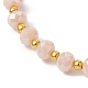 Bracelets de manchette en perles rondes en verre BJEW-JB09964-05-4