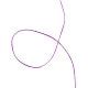 強い伸縮性のあるビーディング弾性糸  フラット弾性クリスタルストリング  紫色のメディア  0.8mm  約10.93ヤード（10m）/ロール X-EW-N002-08-3
