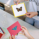 GLOBLELAND 2 Pcs Animal Theme Layered Butterfly Cutting Dies Flower Stacked Butterfly Embossing Stencils Template for Decorative Embossing Paper Card DIY Scrapbooking Album Craft Decor DIY-WH0309-1077-4