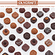 Olycraft 60 個 15 スタイル模造食品樹脂デコデンカボション  菱形/半円形のチョコレートシェイプ  ミックスカラー  18~20x17~20x7~11mm  4個/スタイル RESI-OC0001-50-4