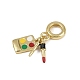 Латунная эмалевая помада европейские подвески-шармы KK-I358-007G-2