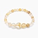 Natürliche Citrin Perlen Halsketten und Armbänder Schmuck-Sets SJEW-L132-05-5