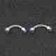 Акриловые кольца для бровей AJEW-P084-06A-2