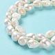 Fili di perle di perle d'acqua dolce coltivate naturali PEAR-Z002-08-4
