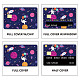 Autocollants de carte imperméables en plastique pvc rectangle DIY-WH0432-103-4