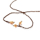 Halskette mit Lebensbaum-Anhänger aus natürlichem Rosenquarz NJEW-K258-04E-3