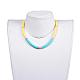 Handgefertigte Heishi Perlen Choker Halsketten aus Fimo NJEW-JN02722-02-4