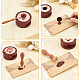 CRASPIRE Rose Wax Seal Stamp 25mm Flower Sealing Wax Stamps Retro Rosewood Handle Removable Brass Head for Wedding Invitations Envelopes Halloween Christmas Thanksgiving Gift Packing AJEW-WH0412-0007-3