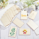 NBEADS 30 Pcs Wooden blanks Business Cards DIY-WH0283-52-5