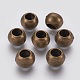 Perles en alliage rondelles à grand trou de style tibétain X-TIBEB-5507-AB-NF-1