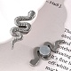 Серьги-клипсы в форме змеи из нержавеющей стали 304 EJEW-B116-03P-1
