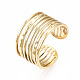 304 Stainless Steel Multi-string Open Cuff Ring RJEW-T023-33G-3