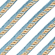 ポリエステルリボン  コスチューム用衣類ローブエッジストリップ  縫製アクセサリー  淡いターコイズ  5/8インチ（16mm）  約12.5m /バンドル OCOR-WH0057-12C-1