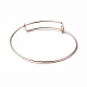 Ion Plating(IP) Adjustable 304 Stainless Steel Wire Bangle Making MAK-F286-03RG-3