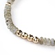Bracelets de perles tressées labradorite naturelle BJEW-O175-C02-2