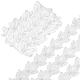 Gorgecraft3ヤードレーストリム  ポリエステルレースリボンエッジトリミング  ミシンとブライダルの結婚式の装飾用  蝶  ホワイト  2-1/2インチ（65mm） DIY-GF0005-48-1