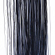 ファッション女性のヘアアクセサリー  ペット＆ブレードナイロンメタリックコードヘアウィッグ付き  ブラック  500x35mm PHAR-I006-A04-2