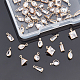 NBEADS 48 Pcs 8 Styles Clear Cubic Zirconia Charms ZIRC-NB0001-87-4