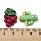 Cabochon in resina opaca di frutta cartoon RESI-D006-03-3
