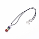 Natural & Synthetic Mixed Stone Pendant Necklaces G-Q989-002-2
