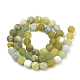 Chapelets de perles de jade naturel G-T106-079-3