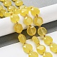 Naturelles agate jaune brins de perles G-NH0004-043-2