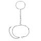 Pulseras de cadena con anillo de dedo de latón hegrace JB617A-1