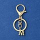 Alloy Initial Letter Charm Keychains KEYC-YW00006-13-1